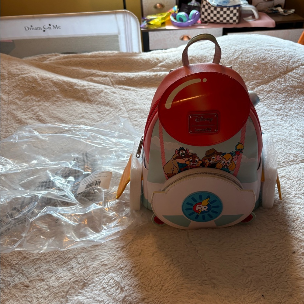 Disney Chip 'n' Dale  Rescue Rangers Red and White Backpack